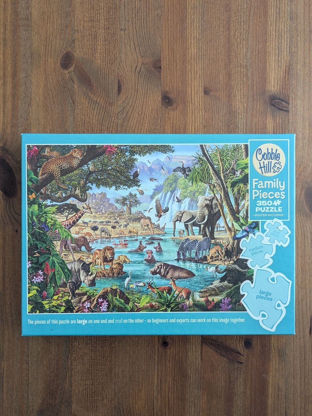 ​Cobble Hill Family Pieces 350+ Puzzle (African Wildlife / Savannah Scene)